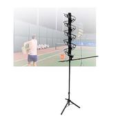 Macchina Lanciapalline da Tennis, Regolabile da 137 A 187 Cm, Grande capacità, Non Elettrica, for Bambini, Principianti E Formazione Didattica(with Extra Track)