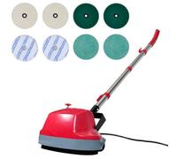 Macchina Lavaggio e Lucidatura Pavimento 5 in 1 Doppia Testina , Lucidatrice Pavimenti Marmo , Lucidatrice Pavimenti Strofinare, Lucidare e Pulire a Fondo Pavimenti Duri (Peso 3,9 KG)