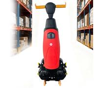 Macchina Lavapavimenti Industriale 3-in-1, Lavasciuga Elettrica con Serbatoio Doppio, 17 Pollici, per Ristoranti, Negozi e Garage, 13000 Sqft/h, Struttura Leggera e Durevole(Red)