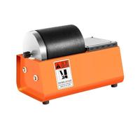 Macchina Lucidatrice A Tamburo In Gomma Da 230 V For Gioielli In Oro E Argento, Giada, Metallo, Cancelleria, Piccola For La Molatura Domestica Crea La Tua Gemma(Orange)