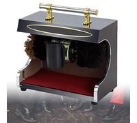 Macchina lucidatrice automatica per scarpe, spazzola elettrica per scarpe con doppia spazzola combinata per casa, hotel, ufficio
