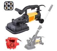 Macchina lucidatrice elettrica, smerigliatrice per calcestruzzo da 3800 W con controllo a 6 velocità per lucidare la pietra, decalcificazione del metallo, rimozione del thinset, include asta di