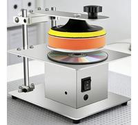 Macchina lucidatrice per dischi da 200 W, strumento di riparazione graffi per CD e DVD, con regolazione a 7 velocità, telaio in acciaio inossidabile da 1000 a 6000 giri/min, avanti e indietro per il