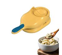 Macchina manuale 2 in 1 per ravioli cinesi, pressa e stampo per involucri, gnocchi al vapore e uova, facile da usare e pulire (giallo)