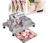 Macchina manuale commerciale per sega, taglierina per carne in acciaio inossidabile per braciole di maiale, piedi di maiale, ossa tubolari e speribs