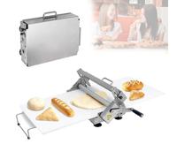Macchina manuale del rullo della pasta, sfogliatrice della pasta con la struttura pieghevole per il forno, la pizza, il croissant