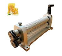 Macchina manuale della stampa del fondamento della cera d'api per l'apicoltura, rullo della lega di alluminio con le dimensioni delle cellule regolabili, attrezzatura efficiente di produzione del favo