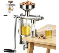 Macchina manuale dell'estrattore dell'olio, pressa della mano dell'acciaio | Pressa per olio manuale per frutta a guscio, spremitura a freddo efficiente per olio di arachidi, sesamo e noci sano