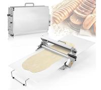Macchina manuale di Sheeter della pasta dell'acciaio inossidabile, spessore regolabile per la pasta perfetta del forno, della pizza e del croissant