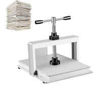 Macchina manuale per appiattire la carta, pressa per rilegatura a libro resistente con doppia asta di bilanciamento, macchina per appiattire la pressione grande per libri e documenti