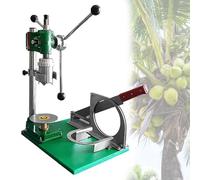 Macchina manuale per aprire la noce di cocco, pelapatate e perforatrice da tavolo in acciaio inossidabile per cocco fresco giovane, uso domestico del bar della cucina