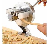 FAcoLL Macchina Manuale per cavatelli, Macchina per maccheroni in Acciaio Inossidabile con rulli Facili da Pulire, pressa per maccheroni per Spaghetti, fettucini, Gnocchi, orecchiette
