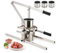 Macchina manuale per formare polpette, stampi da 15/20/25 mm | Strumento manuale per polpette in acciaio inossidabile, preme e taglia miscele macinate, cucine domestiche e ristoranti
