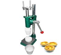 Macchina manuale per gusci di crostata, pressa per pasta frolla per torte alla crema, struttura compatta e facile da pulire, diversi modelli disponibili, gusci di spessore uniforme(B01)