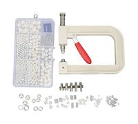 Macchina Manuale per Incastonare le Perle Kit Macchina per Incastonare le Perle Set di Borchie per Rivetti di Perle con Pressa a Mano Perle Posizionamento Accurato Macchina Manuale per Incastonare le