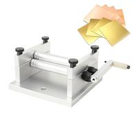 Macchina manuale per la curvatura di lamiere, rullatrice di precisione da 60 mm per progetti fai-dei, rulli regolabili, adatta per progetti fai-da-te, creazione di gioielli e modellismo.