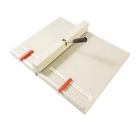 Macchina manuale per la piegatura della carta, in metallo, con 2 blocchi e righello di posizionamento, per copertine, cartoncini, inviti, spessore ≤ 450 g