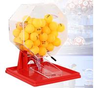 Macchina manuale per lotteria con manovella, gabbia per bingo in acrilico per la selezione dei numeri, ideale per giochi di gruppo e intrattenimento in famiglia