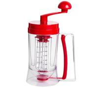 Macchina manuale per pancake, 900 ml, con funzione di agitazione per la piastra, versatore per pancake, cialde per frittelle, waffle, torte, cottura a mano
