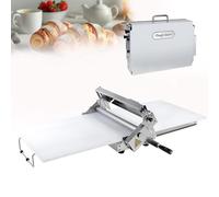 Macchina manuale per pasta sfoglia modello 400, pressa per impasto | Macchina manuale per pasta sfoglia modello 400, realizzata in acciaio inossidabile con superficie antiaderente, progettata