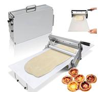Macchina manuale per pasta sfogliatrice, macchina portatile per pasta con spessore regolabile, acciaio inossidabile per panetteria e pizza
