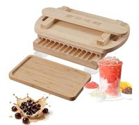 Macchina Manuale per Perle di Tapioca, Macchina Formatrice di Perle con Scanalature Anti-Attacco, Diametro 15mm-3g / 19mm-6g / 22mm-9g, per Bubble Tea Latte Tea Negozio di Dolci DIY 19mm