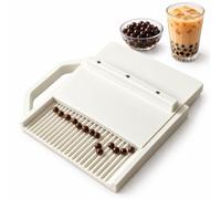 Macchina manuale per perle di tapioca, stampo per boba, set da 2 pezzi | Arrotonda pezzi di impasto già tagliati per bevande casalinghe e piccoli lotti di dolci; risciacqua dopo l'uso(6mm)