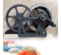 Macchina manuale per pettinare e miscelare colori, carder a manovella per miscele personalizzate in feltro, filatura e arti tessili