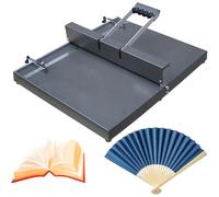 Macchina manuale per piegatura della carta, strumento da scrivania in metallo resistente con fermi di posizionamento per carta A3/A4, pannello esteso per biglietti di auguri e opuscoli