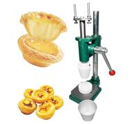 Macchina manuale per pressare le crostate all'uovo, strumento portatile per la formazione di crema pasticcera per cuocere gusci di crostate d'uovo, facile da usare per torte fatte in casa