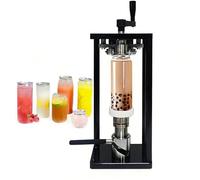 Macchina manuale per sigillatrice di lattine, regolabile per altezza e dimensioni del coperchio, Aggraffatrice portatile da tavolo per negozi di bevande