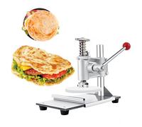 Macchina Manuale Per Stendere L'impasto Della Pizza - Pressa Regolabile In Acciaio Inossidabile Con Vassoio Estraibile, Per Pizza/tortilla/crostata, Ideale Per Uso Domestico E Com PP-plate 6.3in/16cm