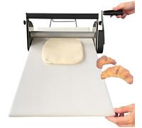 Macchina manuale pieghevole per sfogliatrice, rullo da tavolo in acciaio inossidabile con spessore regolabile per uso commerciale e domestico