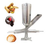 Macchina manuale spagnola per riempire churros, macchina commerciale da 5L per riempire ciambelle con crema o gelatina, con 3 ugelli anti-goccia, per cucina e ristorante