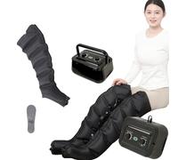 Macchina massaggiante per gambe a 6 cavità, stivali elettrici a compressione d'aria, massaggio linfodrenante | Sistema di recupero, timer e pressione regolabile 0~250 mmHg