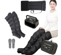 Macchina massaggiante per gambe a 6 cavità, stivali elettrici a compressione d'aria, massaggio linfodrenante | Sistema di recupero, timer e pressione regolabile 0~250 mmHg