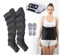 Macchina massaggiatrice elettrica a compressione d'aria a 6 cavità per tutto il corpo, strumento rilassante per vita, braccia e gambe per massaggio completo del corpo, pressoterapia e drenag