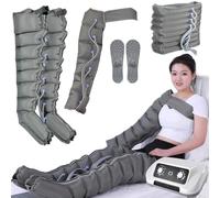 Macchina massaggiatrice elettrica per compressione dell'aria per le gambe, sistema di recupero a 8 cavità, stivali di compressione, massaggiatori per gambe con drenaggio linfatico per dolore