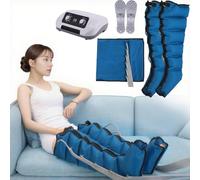 Macchina massaggiatrice per gambe a compressione d'aria, stivali a compressione, massaggiatore per drenaggio linfatico a 6 cavità, stivali per pressoterapia per la circolazione del linfedema