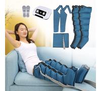 Macchina massaggiatrice per il corpo a compressione d'aria a 6 cavità, massaggiatore per gambe a compressione d'aria, massaggiatore per il trattamento del lipedema alle gambe, pressoterapia e dre