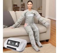 Macchina massaggiatrice per il corpo a compressione d'aria Widppsopt a 6 cavità, strumento per il massaggio del corpo per vita, gambe e braccia, per dolore e circolazione, gambe gonfie, edem