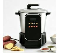 Macchina Multifunzione per Fufu 900w Automatica Con Schermo Touch LED | Multifunzione per Pestare,Miscelare E Preparare Salse,Rivestimento Antiaderente,Manutenzione Semplice per Uso Quotidiano