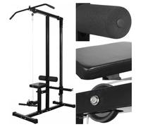 Macchina Multistazione con Bilanciere e Set di Manubri 60,5 kg