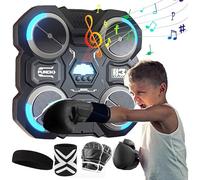 Macchina musicale da boxe - campo pugno montato, cuscinetto ritmo, Smart Trainer | di mira a LED per il fitness Activity Enhancer kit per la costruzione di conoscenze dei bambini, allenamento