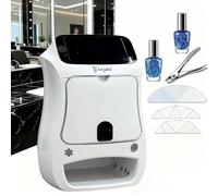 Macchina Nail Art Professionale 3D Automatica Con Risoluzione 2400DPI, Stampante Per Unghie Smart Con Schermo Touch 5" E Asciugatura U-V LED, Stampa Rapida 10s Per Uso Domestico E Salone(Machine)