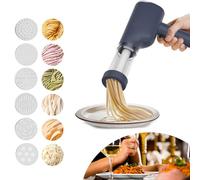 Macchina Pasta Elettrica Portatile con 6 Modalità, Macchina per Pasta Automatica Elettrica Ricaricabile per Uso Domestico o Picnic