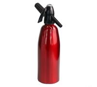 Macchina per acqua frizzante compatibile con per soda Stream, elegante alluminio per bevande gassate, elettrodomestico da cucina per succhi e cocktail, rosso, 33 x 9,5 cm (rosso)