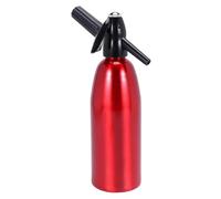 Macchina per acqua frizzante in alluminio di alta qualità, generatore di acqua gassata portatile, per casa, cucina, bevande sane, facile da usare (rosso)