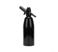 Macchina per acqua gassata in alluminio per SodaStream per Crystal per | Compatibile con cristallo, risparmio di plastica, alloggiamento in alluminio argentato, altezza 33 cm, facile da usare