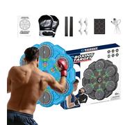 Macchina Per Allenamento Boxe Con Musica,Attrezzatura Ricaricabile Senza Fili - Macchina Per Allenamento Pugni Bambini Con Musica,Per Palestra Interna, Stanza Giochi, Appartamento, Giorno Di